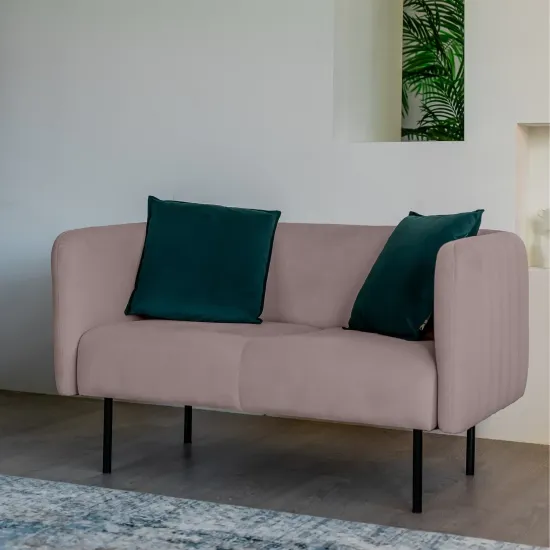 РИО Диван прямой розовый