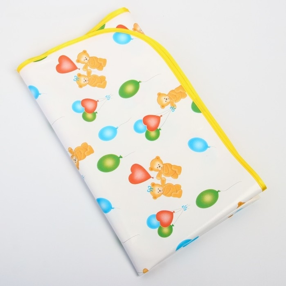 876561 Клеёнка с ПВХ-покрытием, 70х100 см, на резинке, цвета МИКС Арт. 0065