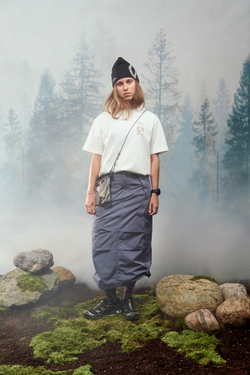 Футболка Nothomme Blue Retro Mountain Print Coolmax Pro T-Shirt "Original White"