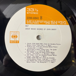 Винтажная виниловая пластинка LP John Barry And His Orchestra James Bond 007 Great Movie Sounds (Japan 1969) (No Obi)