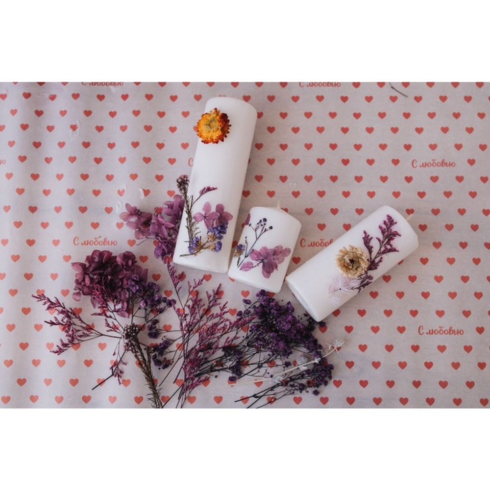 Свеча - цилиндр, 5×12 см, белая