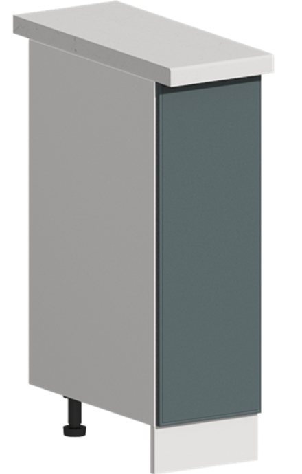 Кухня Модуль ШН 250 Белый / Бирюзовая мята