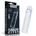 Прозрачная насадка-удлинитель Flawless Clear Penis Sleeve Add 1 - 15,5 см. (Цвет: прозрачный)