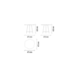 Стол журнальный (черный) ENZA HOME WOODY EH24833