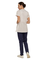 Туника медицинская женская Dr. Nice DRN150 на молнии, с воротником, синий, 46