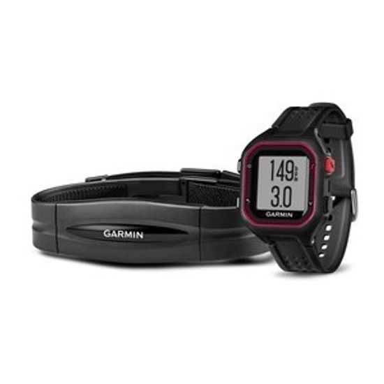 Спортивные смарт часы Garmin Forerunner 25 Large Черно-красный (с датчиком) 010-01353-40