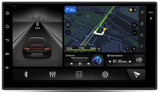 2DIN магнитола (экран 7") - Canbox на Android 10, 8-ядер, SIM-слот