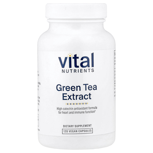 Vital Nutrients, экстракт зеленого чая, 120 веганских капсул (275 мг в 1 капсуле)