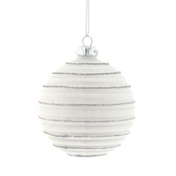 GAEM Украшение новогоднее Шар "Белая фантазия" (блок 12 шт), D8 см, L36 W28 H11 см, 4в.