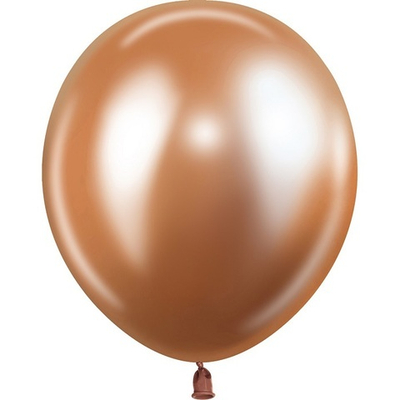 Воздушные шары с гелием и обработкой Chrome Rose Gold Хром Розовое Золото 512 12"/30см