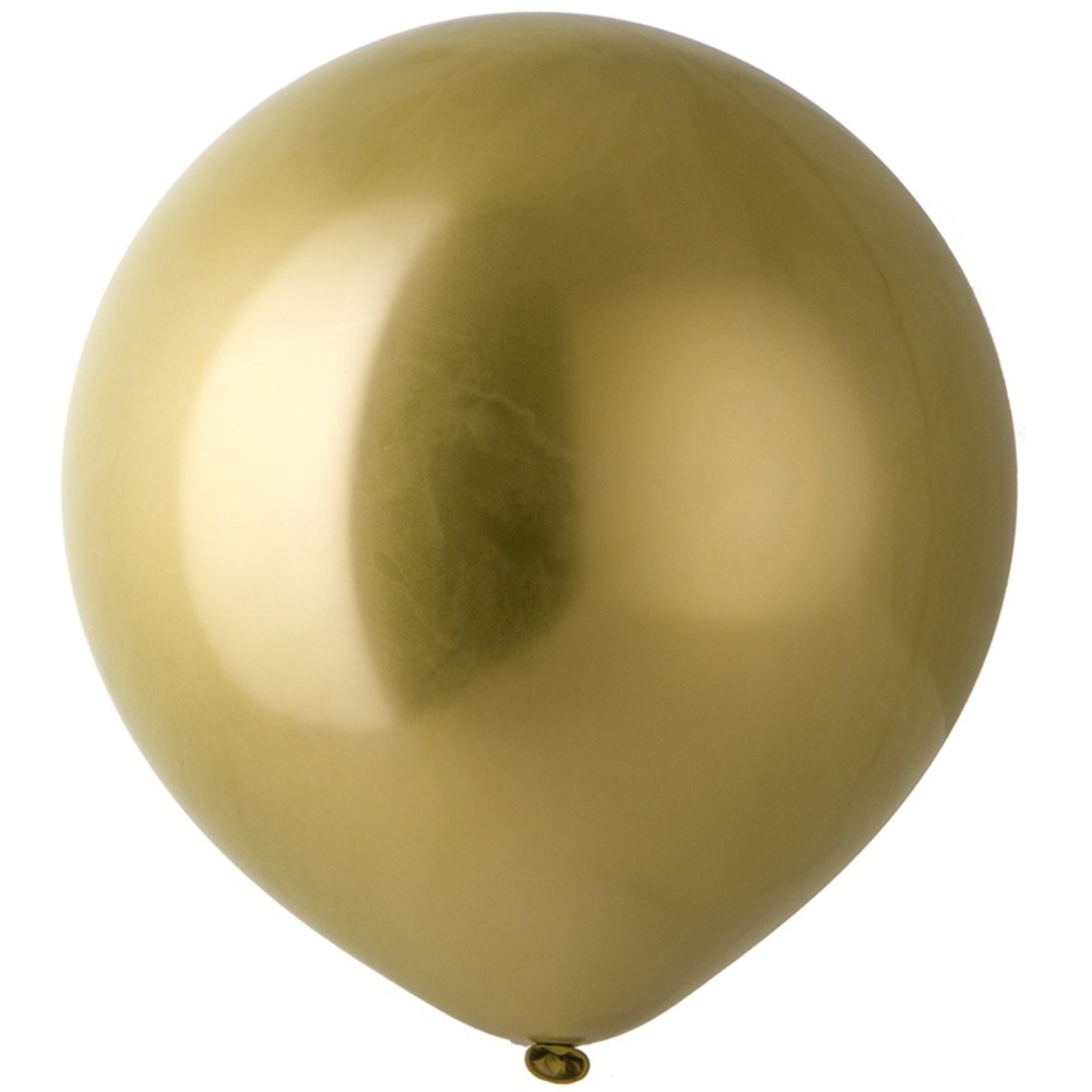 Шар латексный Хром 91 см (Золотой)