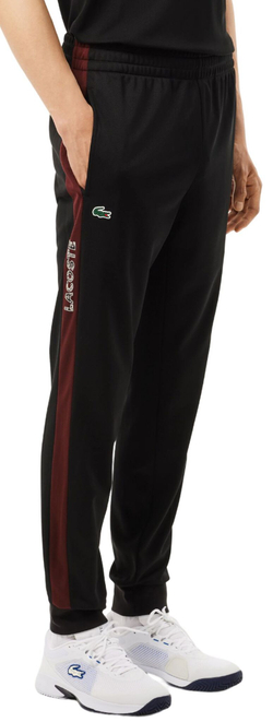 Мужские теннисные штаны Lacoste Logo Tennis Track - черный