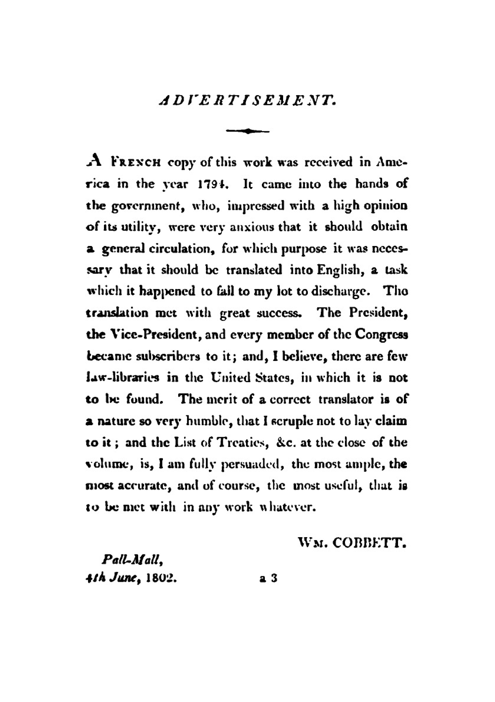 A compendium of the law of nations, founded on the treaties and customs of the modern nations of Europe | Georg Friedrich Martens