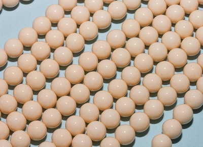 м6-п Жемчуг "Майорка" пудровый 6мм, 38см