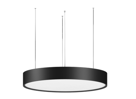 Подвесной светодиодный светильник, 60Ватт, 3000К, D-600мм., черный
