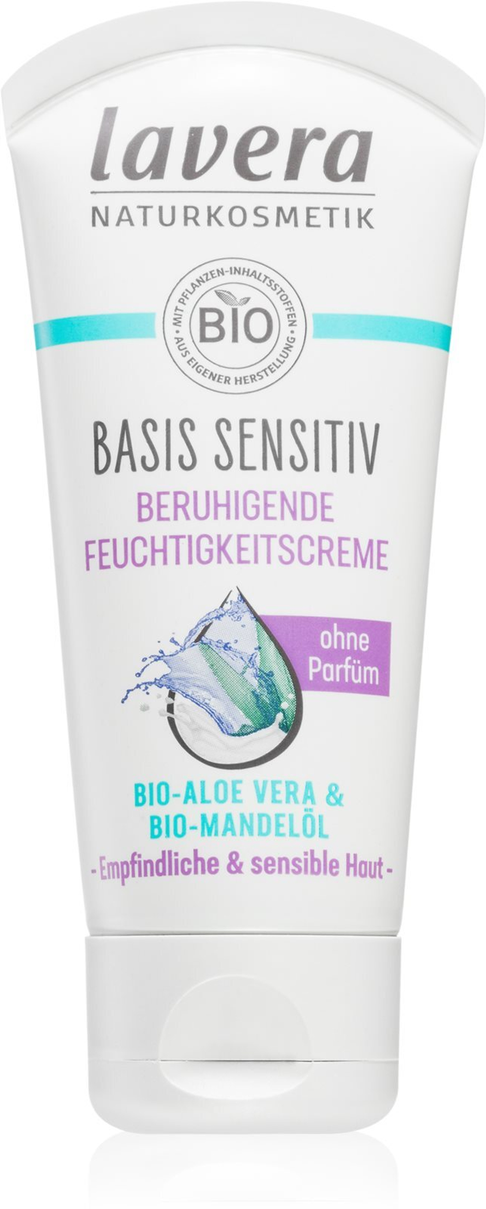 Lavera Basis Sensitiv - успокаивающий увлажняющий крем без отдушек /   50  ml  / GTIN 4021457649877