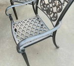 Литое кресло из алюминия для сада