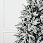 Заснеженная елка с шишками «ile Grande» (Литая+пвх) от 1,8 м до 2,7 м