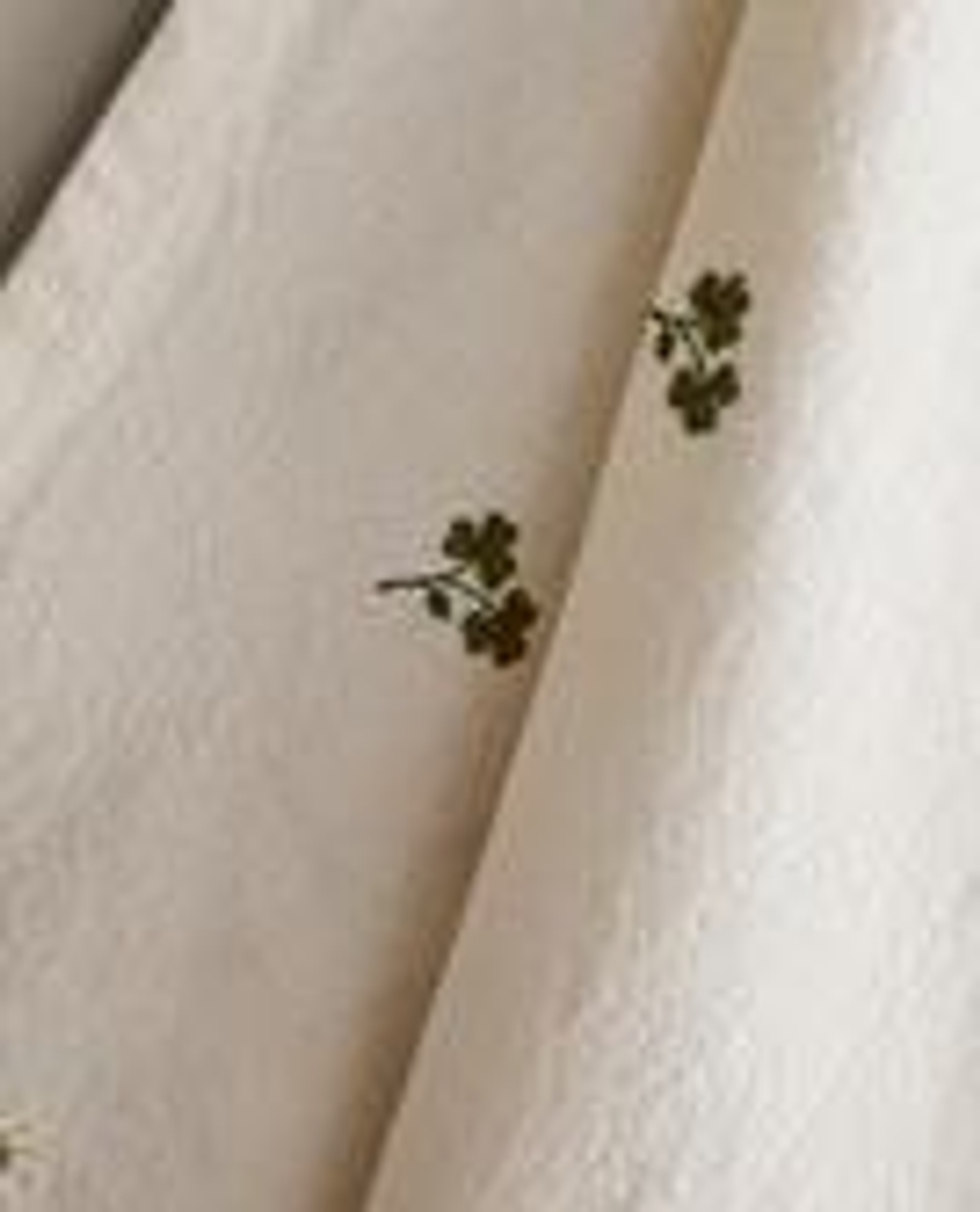 ZARA HOME КУХОННОЕ ПОЛОТЕНЦЕ С ВЫШИВКОЙ, ЗЕЛЕНЫЙ
