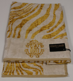 Набор полотенец 2шт Roberto Cavalli Zeb Gold 001