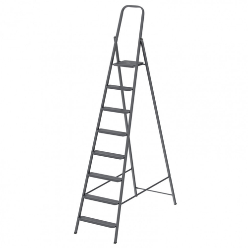 Стремянка 8 ступеней, компактная, стальная Сибртех