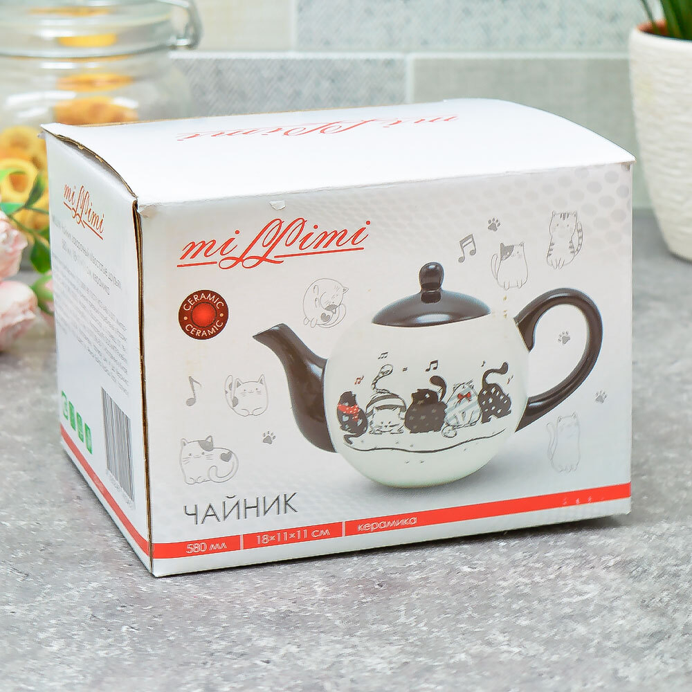 Чайник заварочный 0,58л "Хвостатые друзья" MILLIMI