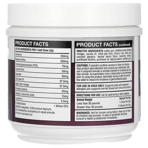 RestoraPet, жевательная таблетка от аллергии, зуда и иммунитета, для собак всех возрастов, 60 жевательных таблеток, 180 г (6 унций)