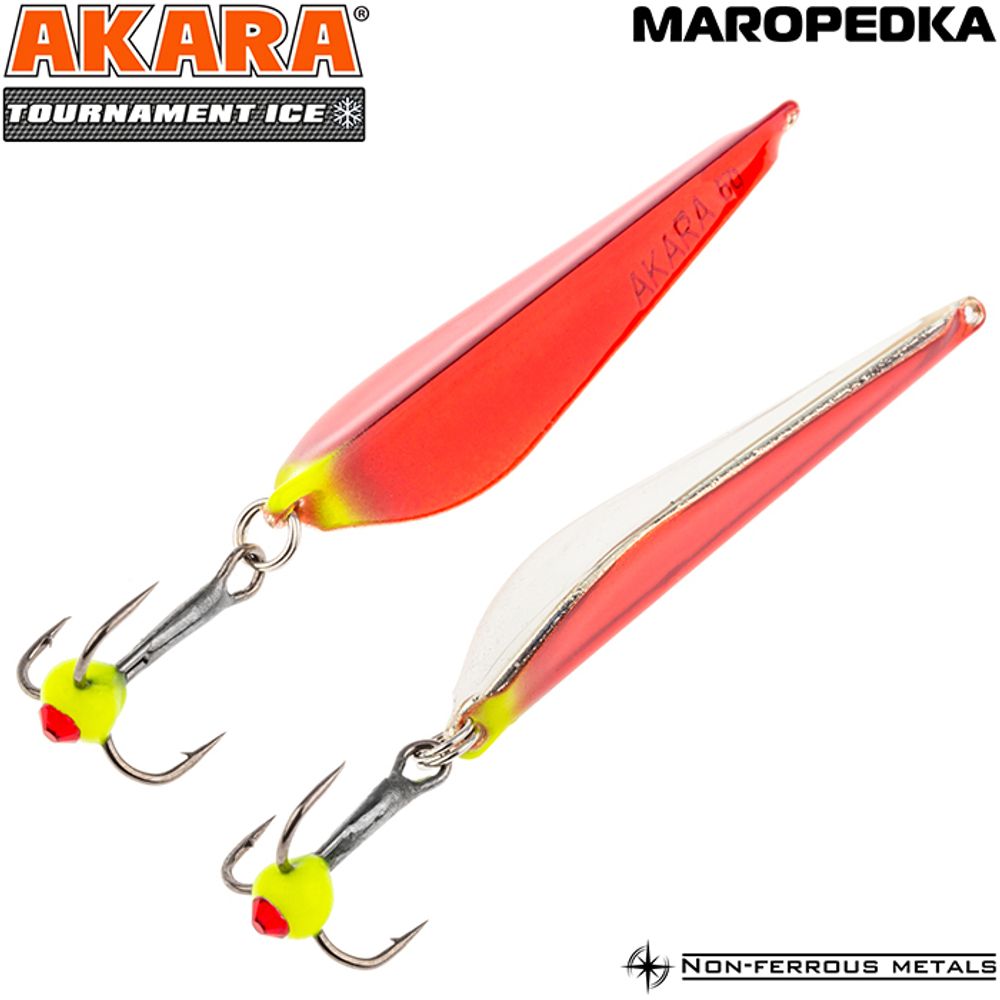 Блесна зимняя Akara Tournament Ice Maropedka 60 8 гр. 34/Sil