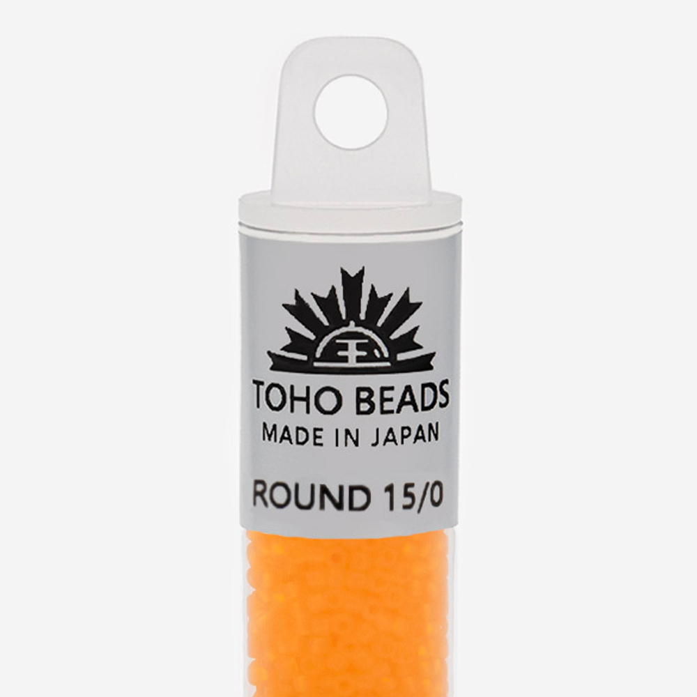 Японский бисер TOHO Round 15/0 (№10F), прозрачный матовый