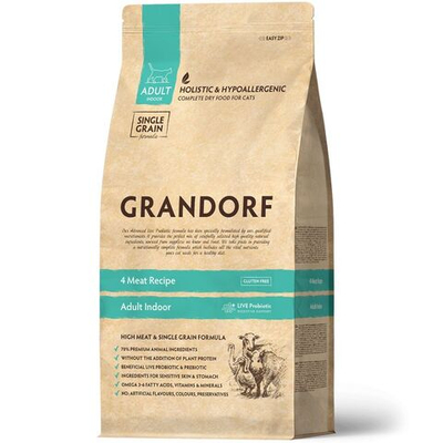 Grandorf Cat корм сухой для кошек 4 вида мяса