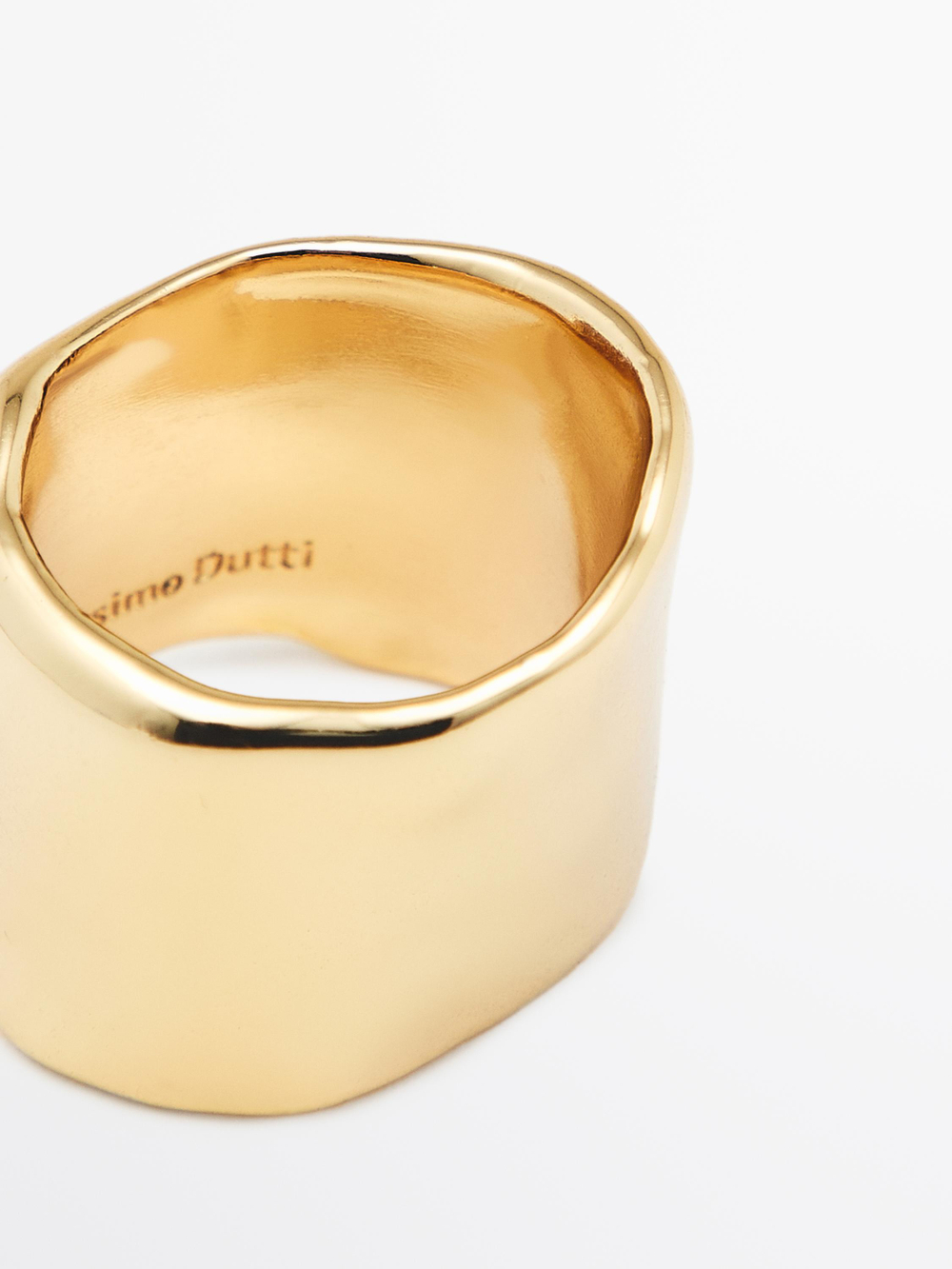 Massimo Dutti Широкое кольцо, золотистый