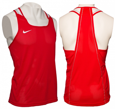 652861-657 МАЙКА (бел) БОКСЕРСКАЯ NIKE BOXING TANK