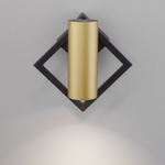 Настенный светодиодный светильник 20091/1 LED черный/ золото