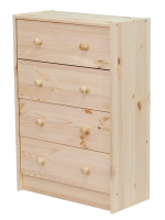 Комод деревянный с ящиками Раст, из массива сосны, с органайзерами для хранения