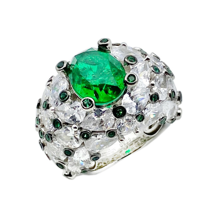 Кольцо Ermolov овал изумруд