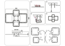 Ambrella Потолочный светодиодный светильник с пультом Original FA5309