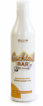 OLLIN Cocktail BAR Крем-шампунь "Яичный коктейль" Восстановление волос 500мл