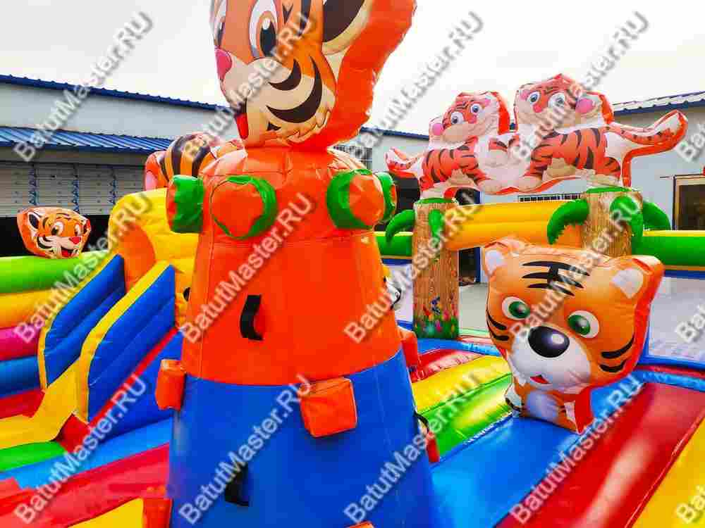 Коммерческий батут "Тигриная страна 2" 10*6*5 м