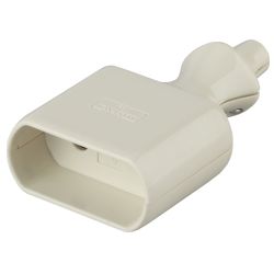 Розетка ЭРА R2 кабельная без заземления 10A прямой ввод белая | Штепсельные вилки и розетки