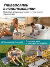Гимнастический коврик DFC EDX повышенной плотности / 172 х 60 см / 12 мм EBE-YFM-GREY-Master