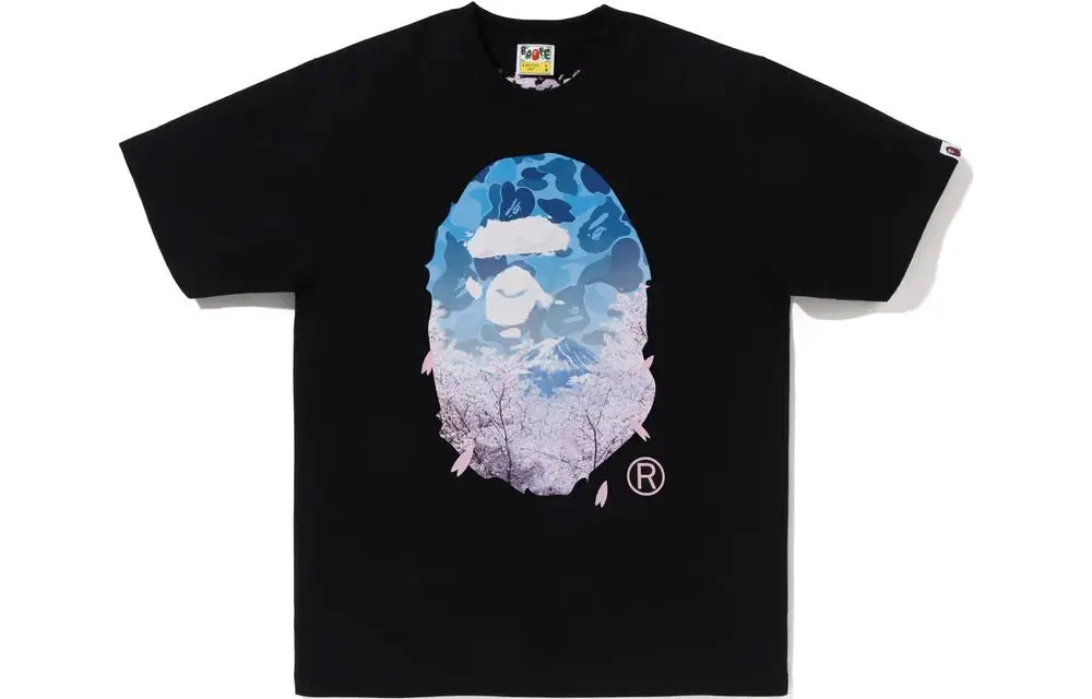 A Bathing Ape Sakura Photo Ape Head Tee Ss23