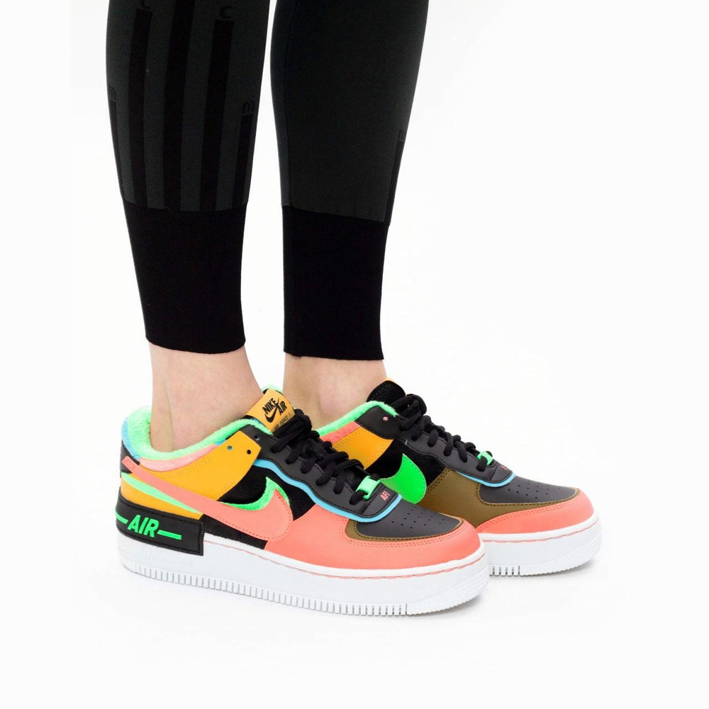 Кроссовки Nike Air Force 1 Low Shadow Se "Olive Flak" (Женская размерная сетка)