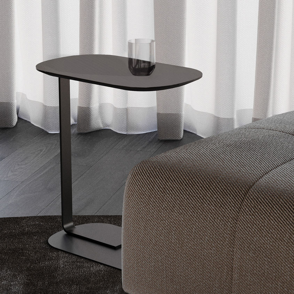 Журнальный столик приставной Side пластик ясень какао