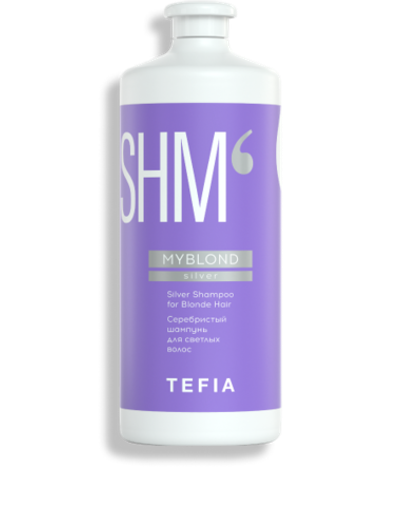 Tefia Myblond Silver Shampoo - Серебристый шампунь для светлых волос, 1л