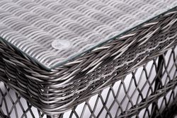 "Асти" лаунж-зона из искусственного ротанга на 4 персоны, цвет графит