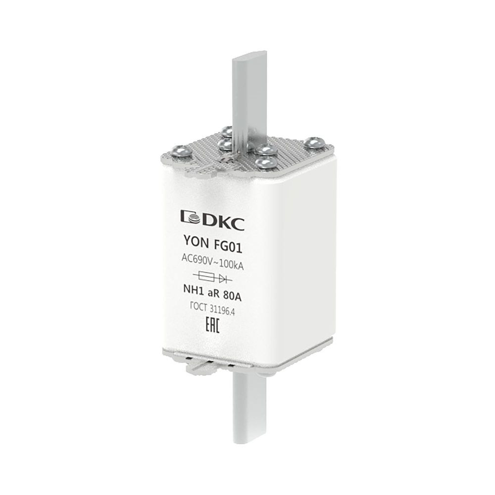 Предохранитель YON ножевого типа FG1 80А 690V характеристика aR