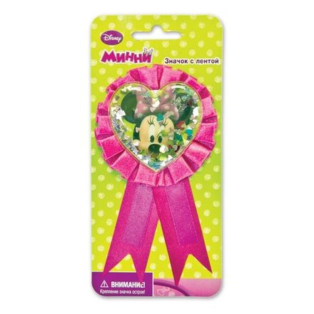 Игрушка-значок "Минни Маус" 1 шт