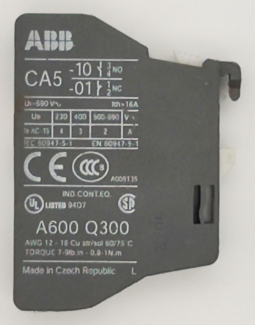 Контактный блок ABB CA5-10 фронтальный 1SBN010010R1010 2шт