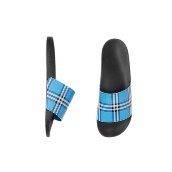 Burberry Open Toe Flip Flop 'Deep Sky Blue'
