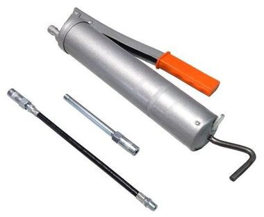 Шприц ручной для нагнетания густой смазки 400мл, в комплекте с жестким и гибким наконечниками RockForce##Rock FORCE RF-KCG-451